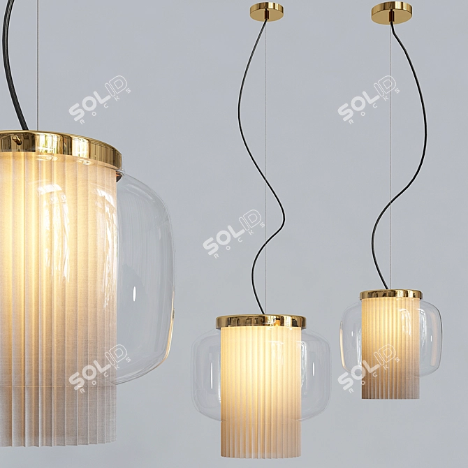 Elegant Manila T GR Pendant 3D model image 3