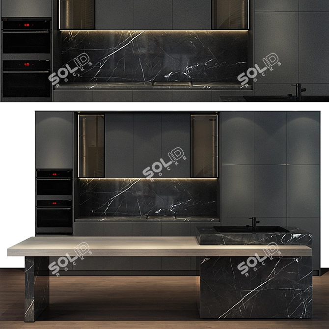 Modern Kitchen Decor Set 2013 3D model image 1