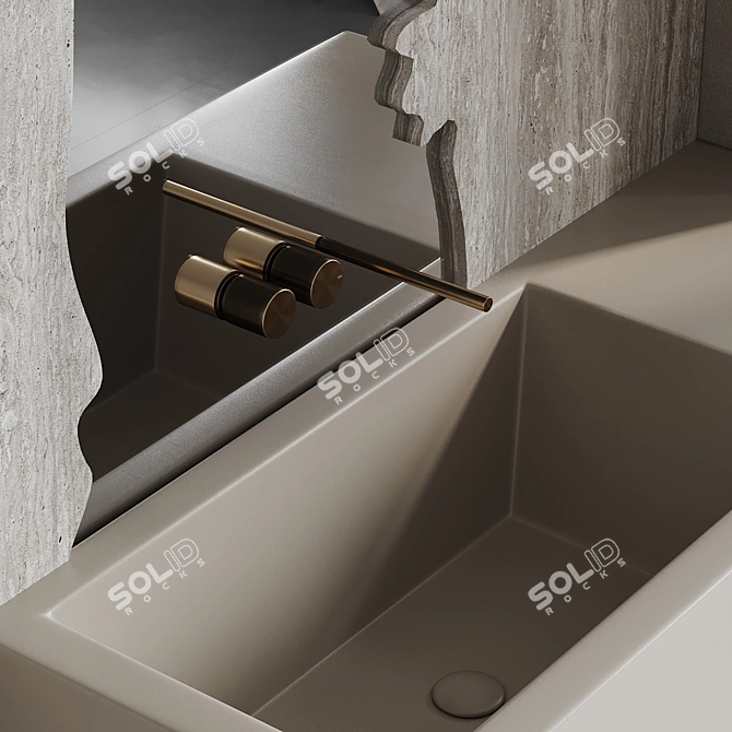 River Bathroom Furniture Set 3D model image 3