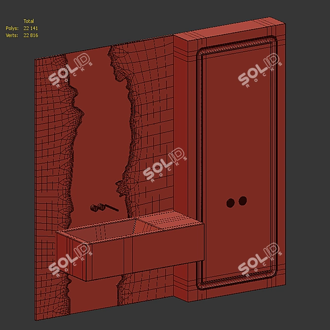 River Bathroom Furniture Set 3D model image 6