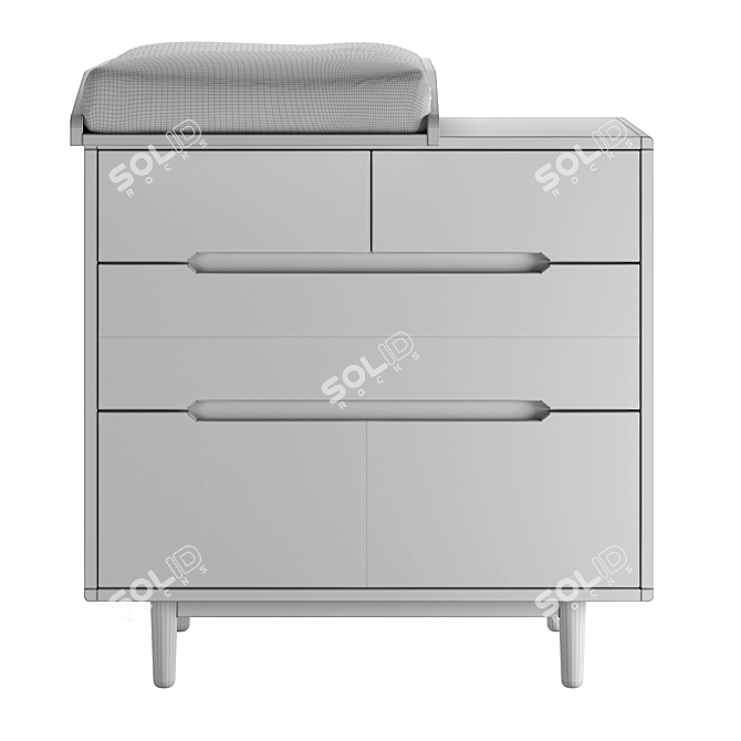 Nobodinoz Pure Dresser Changing Table 3D model image 4