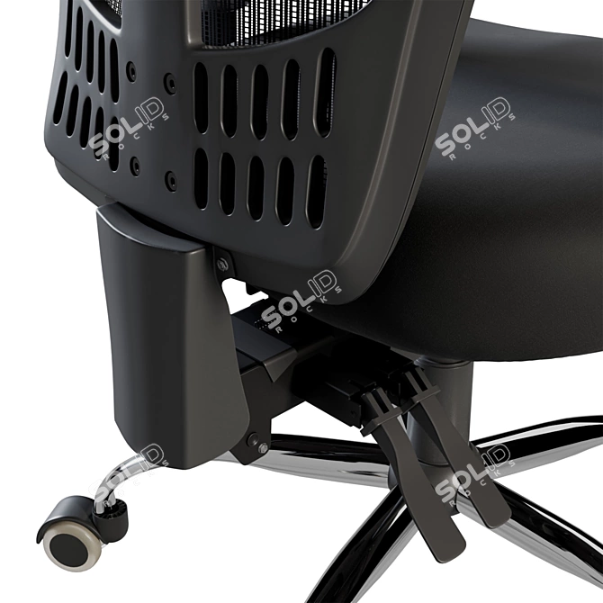 Modern Ergonomic Office Chair 3D model image 3