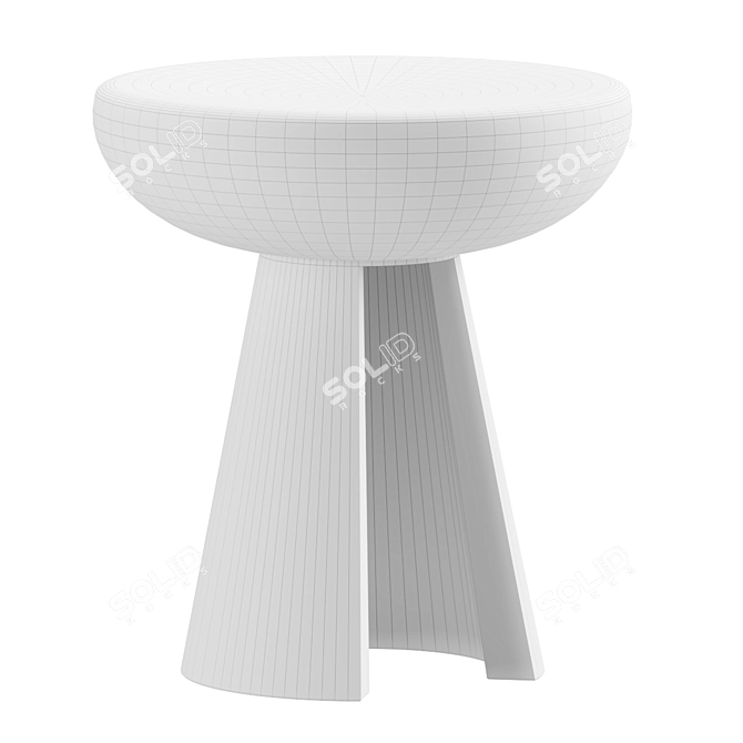 Elegant Alina Side Table Showcase 3D model image 2