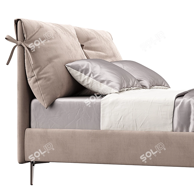 Nicole Bed Frame & Sizes 3D model image 3