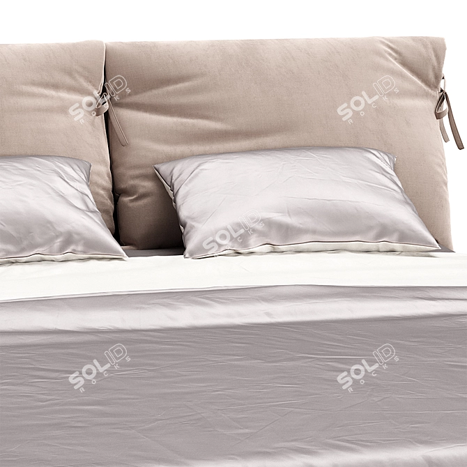 Nicole Bed Frame & Sizes 3D model image 5