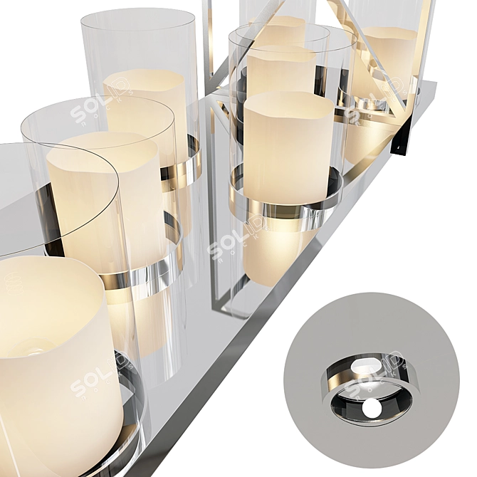  3D Summit Model Chandelier 3D model image 2