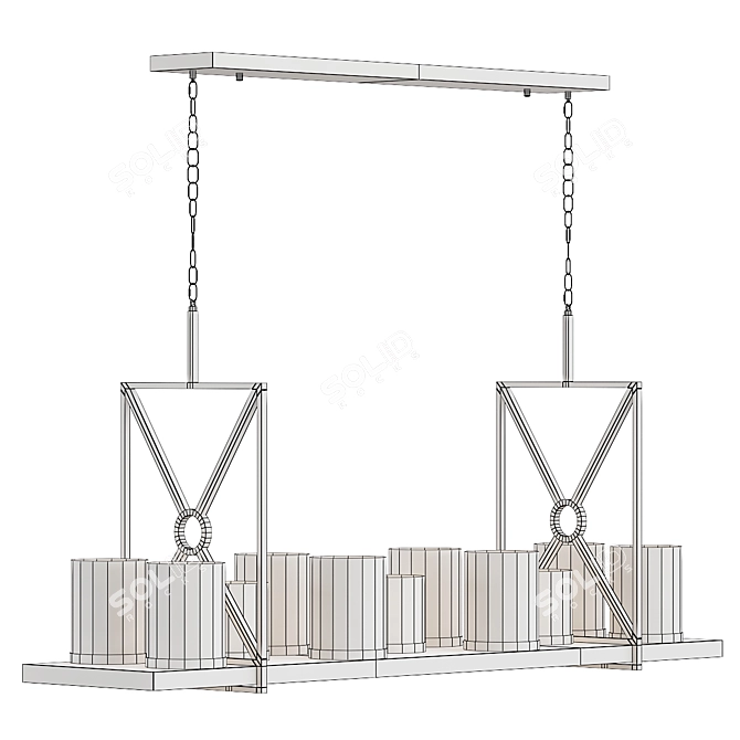  3D Summit Model Chandelier 3D model image 3