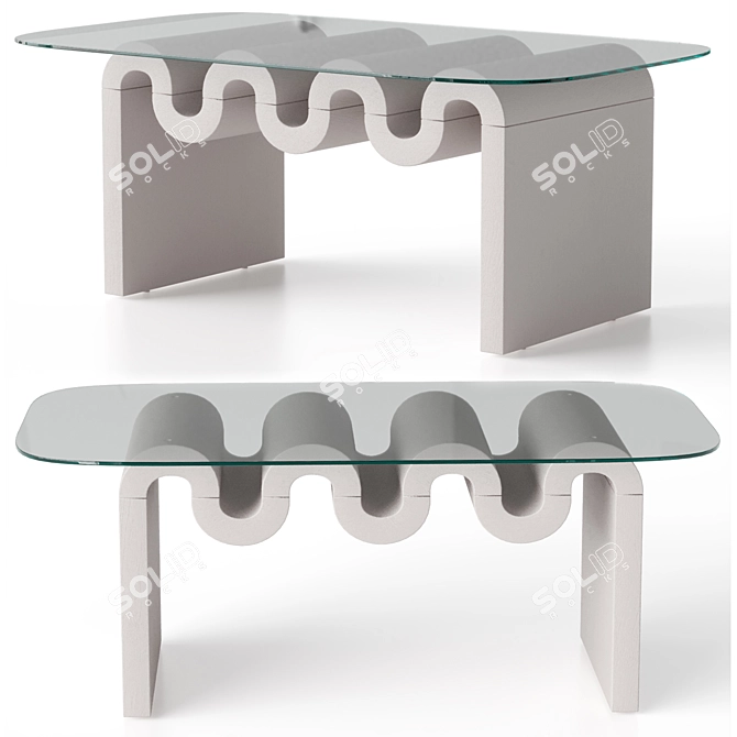 Modern Aria Coffee Table Urban 3D model image 1