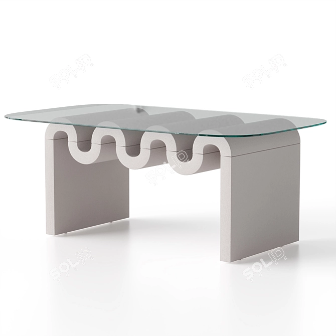 Modern Aria Coffee Table Urban 3D model image 4