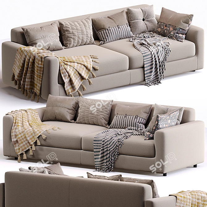 Rendez-Vous Sofa: Italian Elegance 3D model image 1