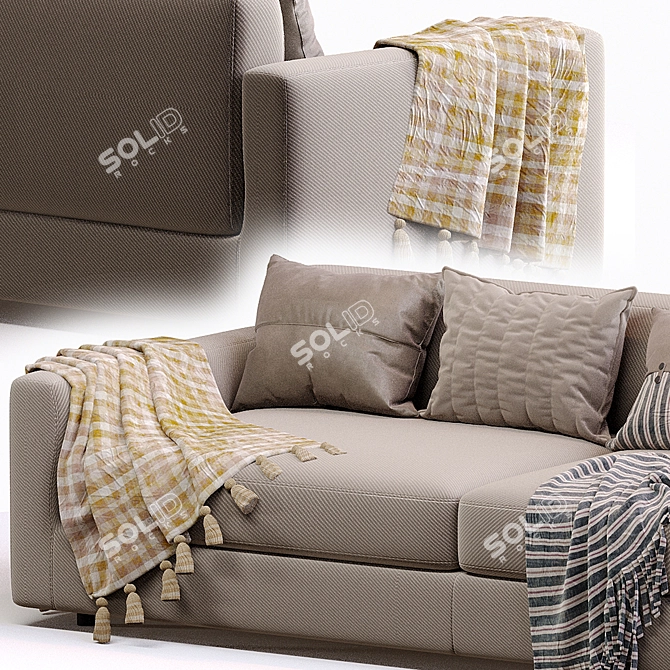 Rendez-Vous Sofa: Italian Elegance 3D model image 3