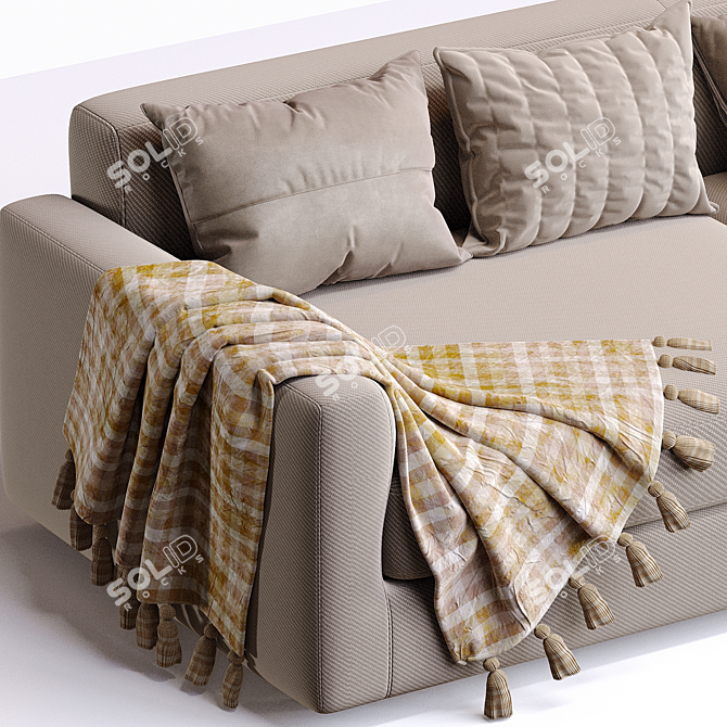 Rendez-Vous Sofa: Italian Elegance 3D model image 4