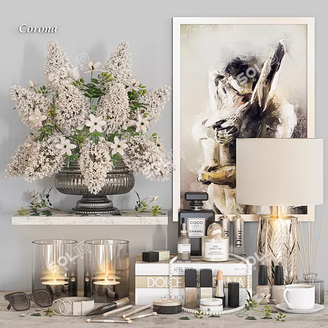 Eclectic Decor Set Max/Obj/FBX 3D model image 1