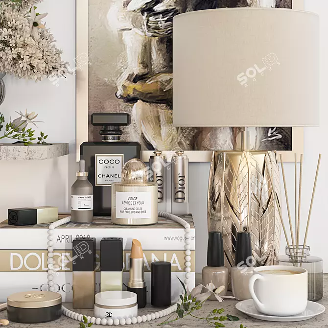 Eclectic Decor Set Max/Obj/FBX 3D model image 2