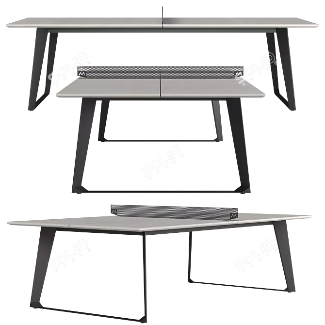 Modern Amsterdam Ping Pong Table 3D model image 1