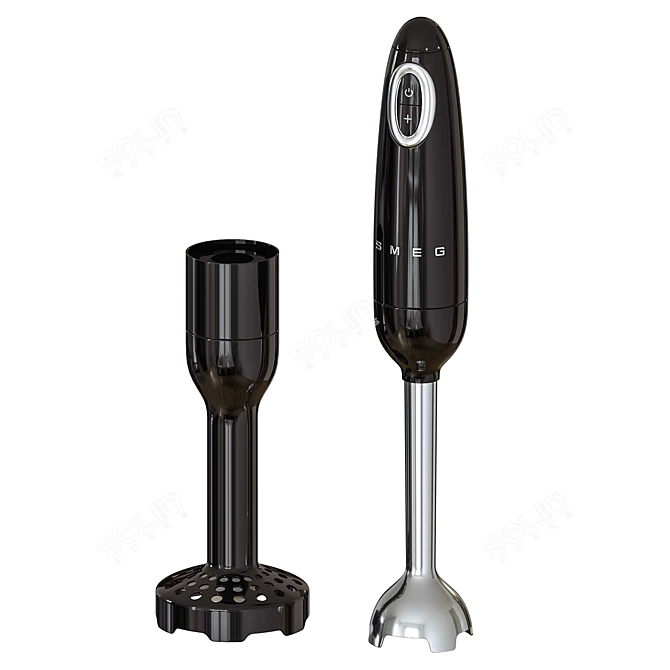 Smeg 50's Style Hand Blender 3D model image 2