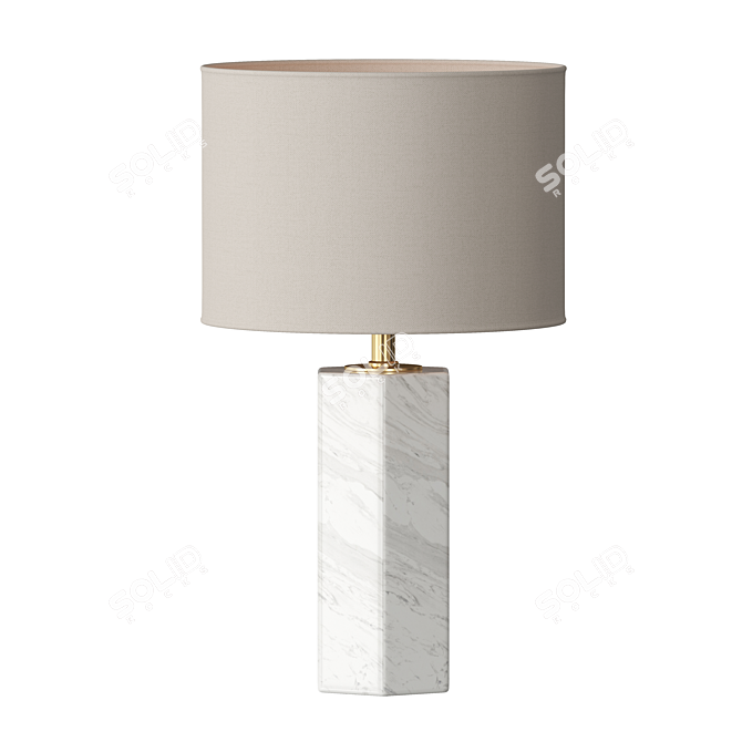 Elegant Nalani Table Lamp 3D model image 2