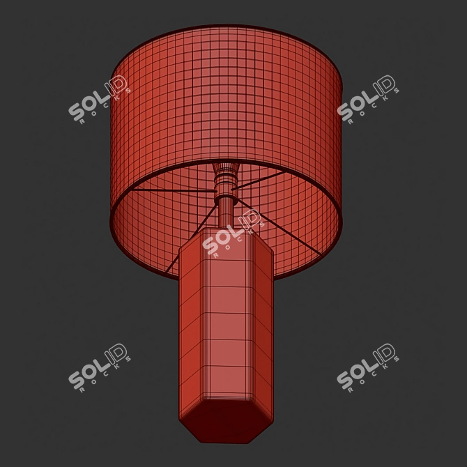 Elegant Nalani Table Lamp 3D model image 4