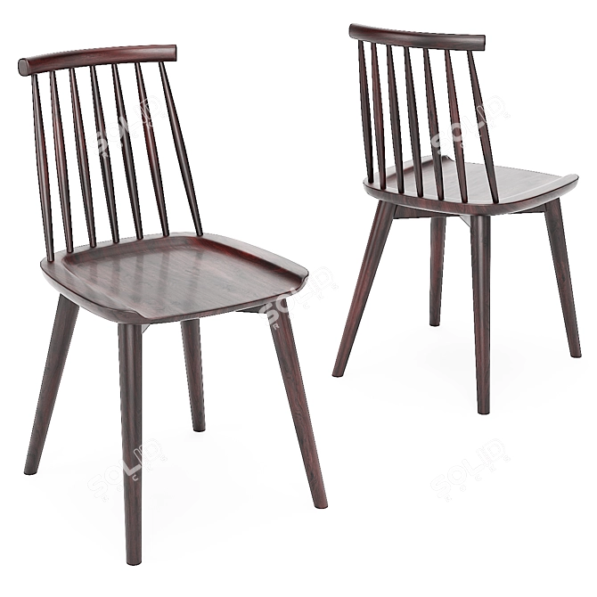 Elegant Windsor Dining Set 3D model image 3