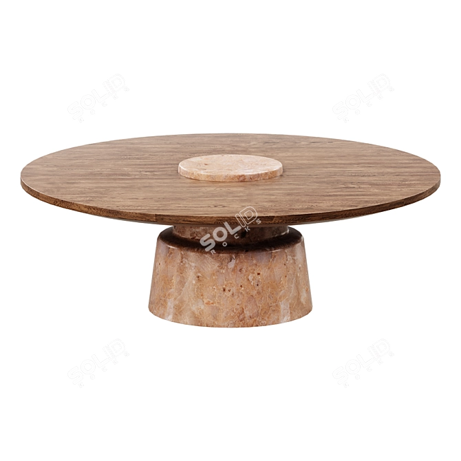 Stylish Mill 95 Coffee Table 3D model image 1