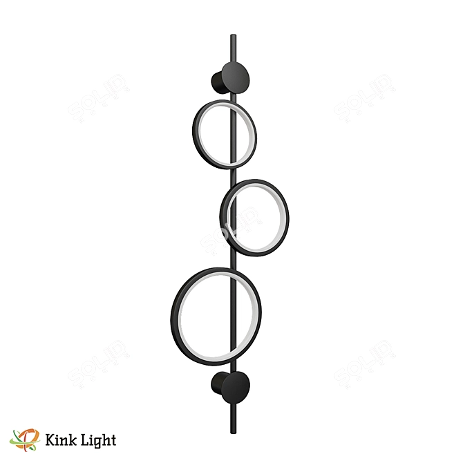Modern LED Triple Pendant Light 3D model image 1