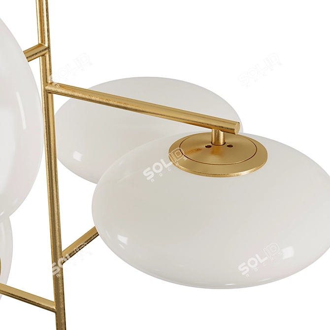 Sleek Metal & Glass Light 3D model image 3