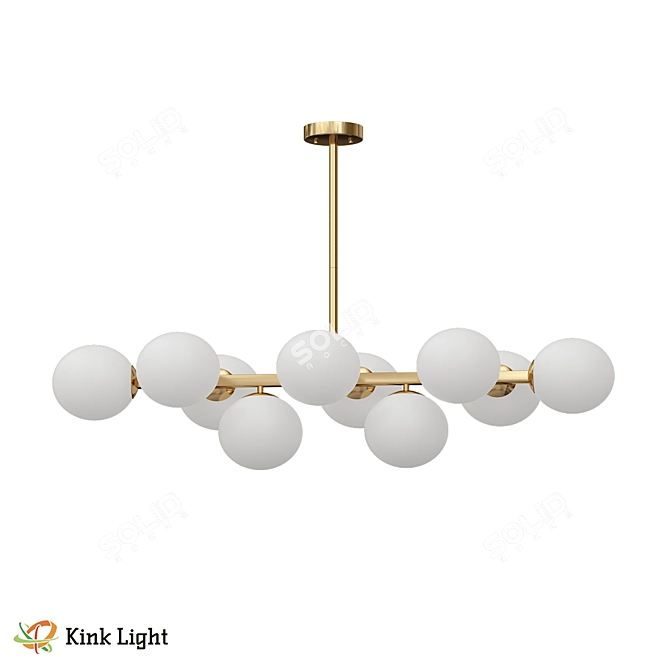 Scandi Hallway Pendant Light 3D model image 1