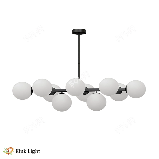 Scandi Hallway Pendant Light 3D model image 2