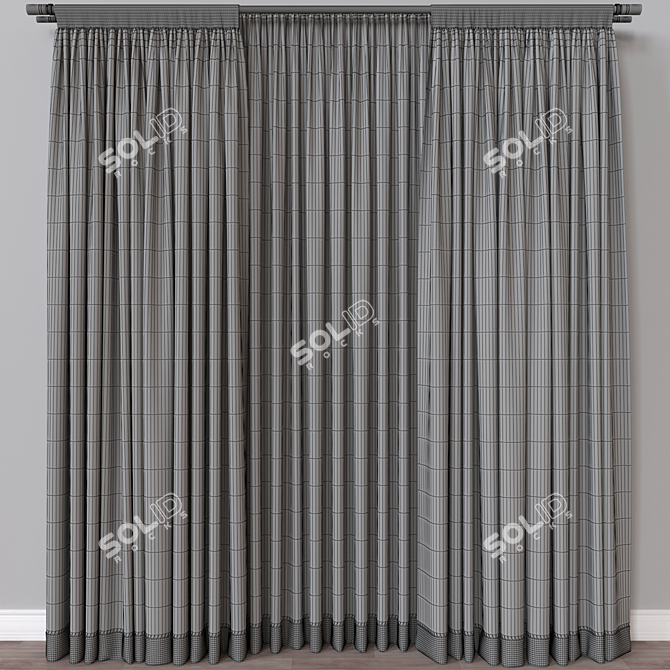 Multi-Format Curtain Model Kit 3D model image 4