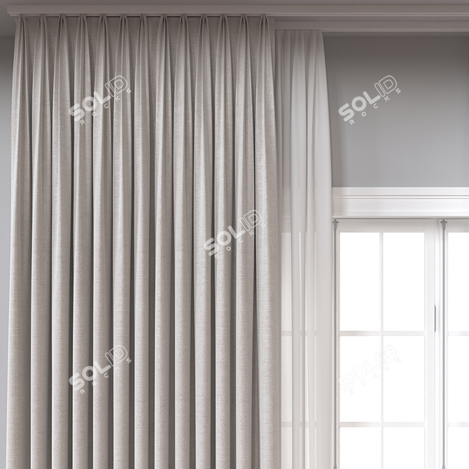 Window Curtain 577 - 3D Model 3D model image 3