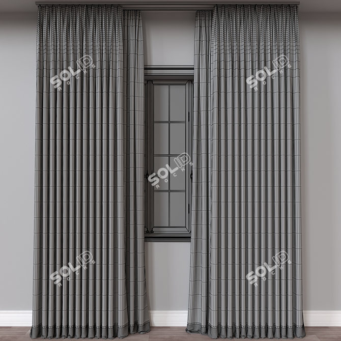 Window Curtain 577 - 3D Model 3D model image 4