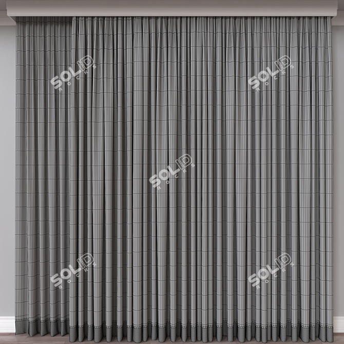 Versatile 3D Curtain Model - 78408 Polygons 3D model image 4