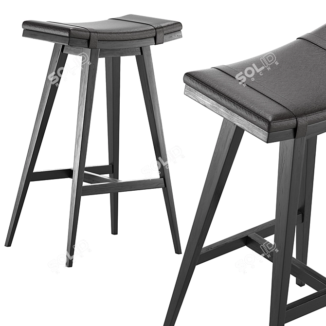 Sleek 2017 Okha Neo Stool 3D model image 1