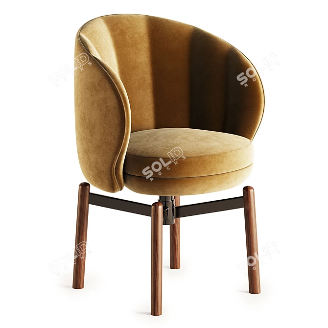 VUELTA FD Swivel Chair: Modern Design Elegance 3D model image 2