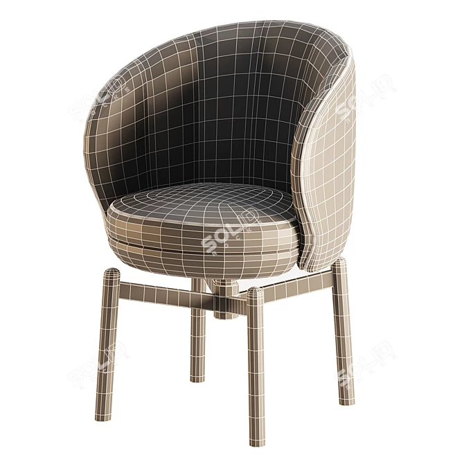 VUELTA FD Swivel Chair: Modern Design Elegance 3D model image 6