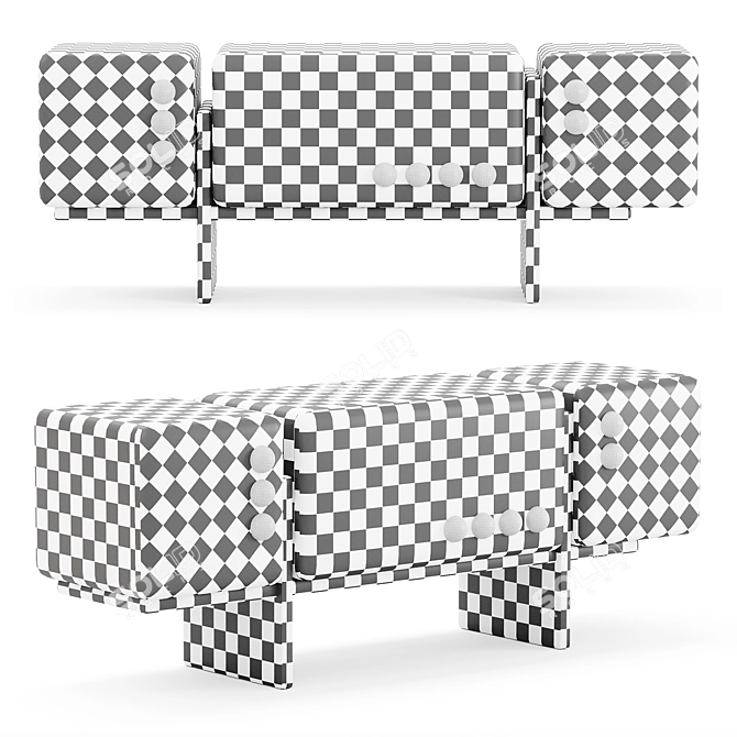 Merto Buffet: Stylish and Functional 3D model image 3