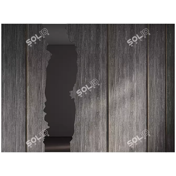 Decorative River Wall Panel 3D model image 4