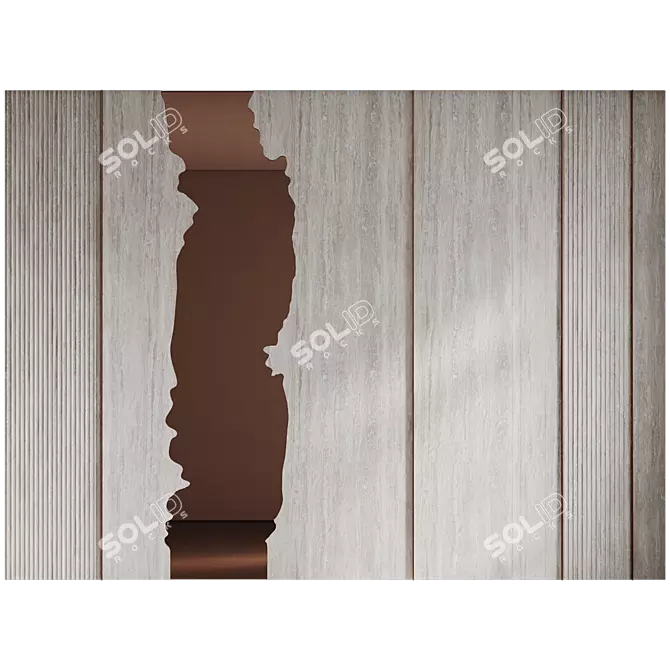 Decorative River Wall Panel 3D model image 5