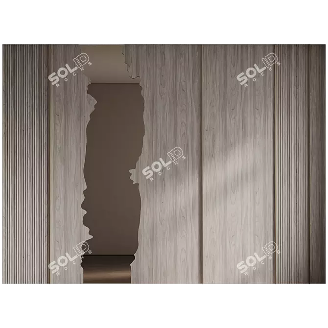 Decorative River Wall Panel 3D model image 6