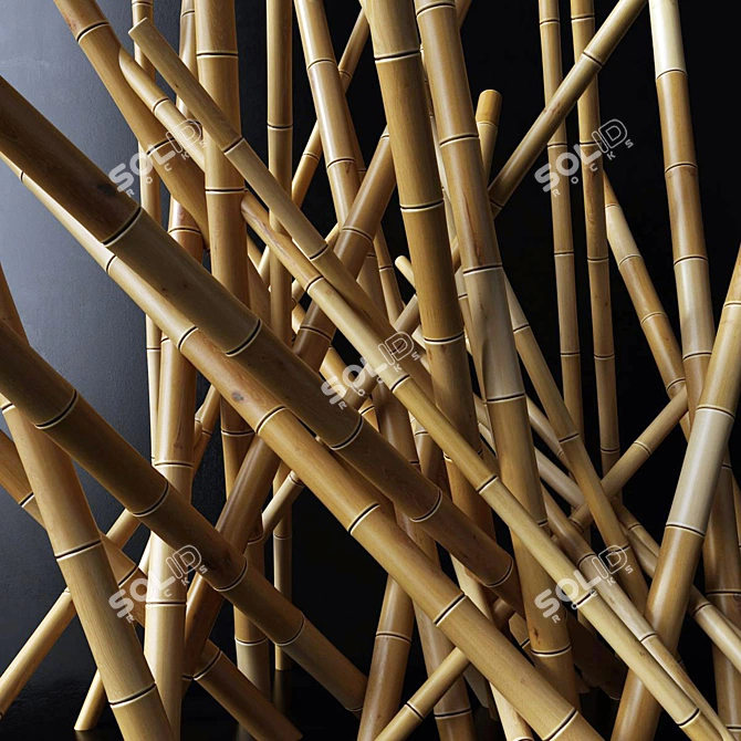 Geometric Polygon Decor Set with Textures 3D model image 2