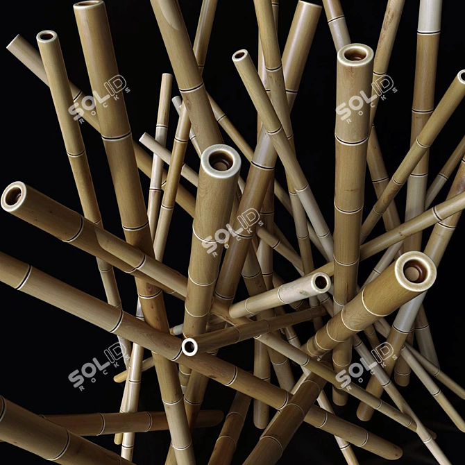 Geometric Polygon Decor Set with Textures 3D model image 3