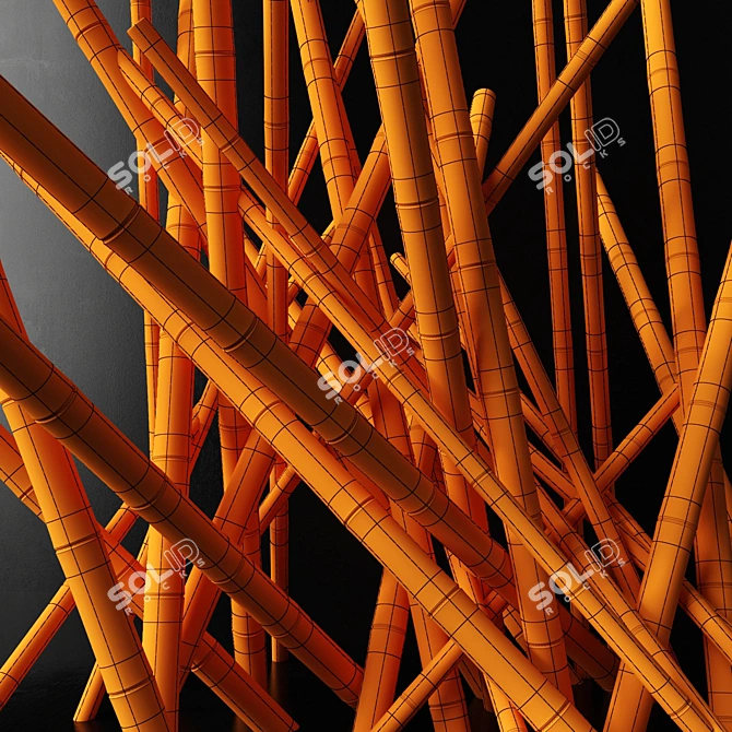 Geometric Polygon Decor Set with Textures 3D model image 5