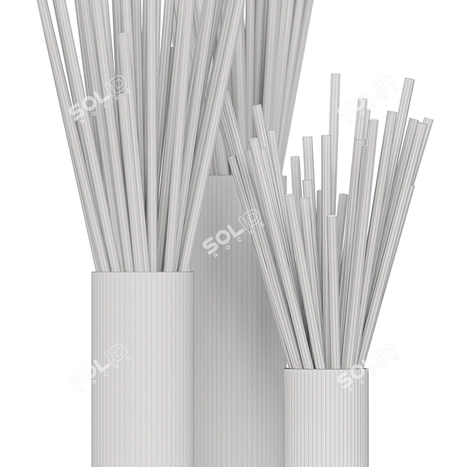 Rustic Driftwood Decor Branch 3D model image 5