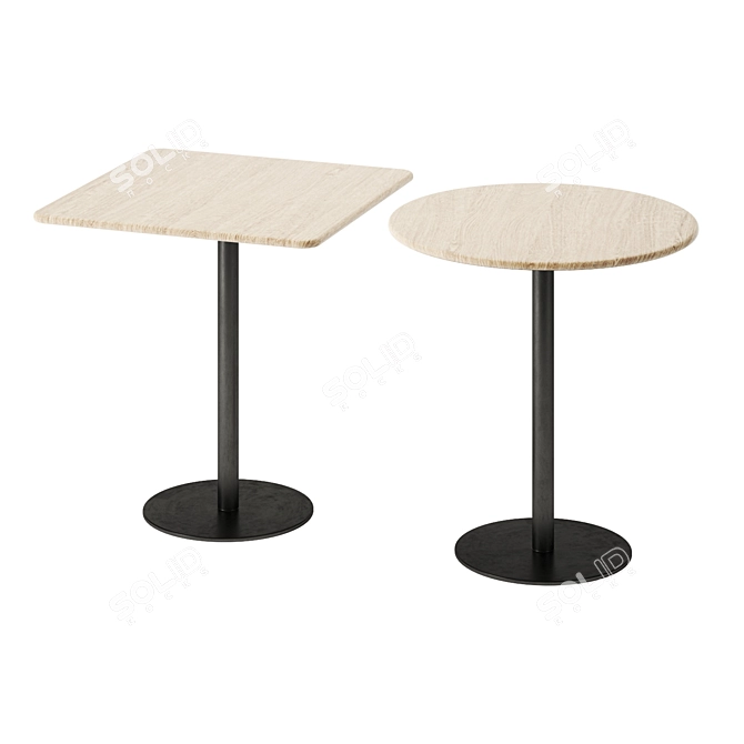 Modern Bistro Table by Wewood 3D model image 2