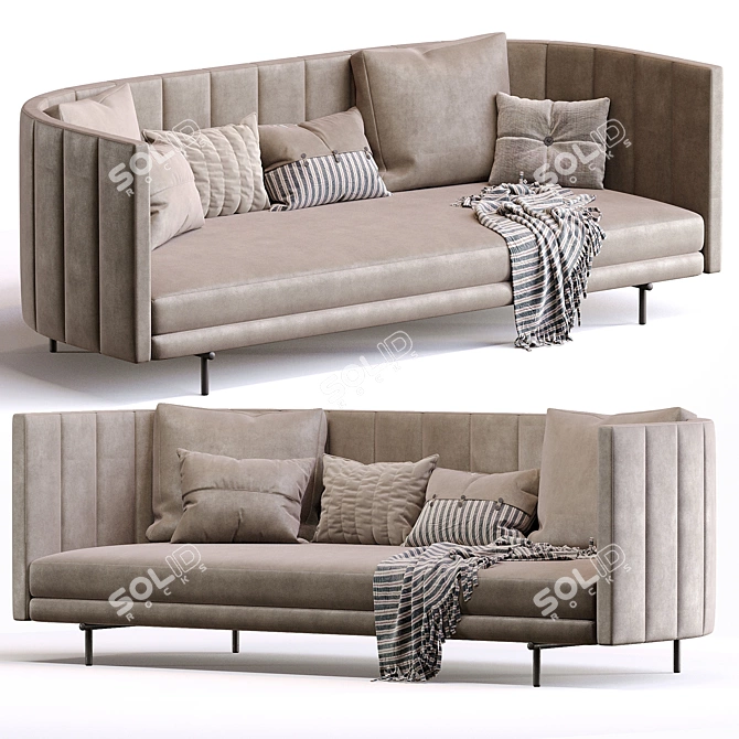 Modern Elegance Torii Sofa: Minotti 3D model image 1