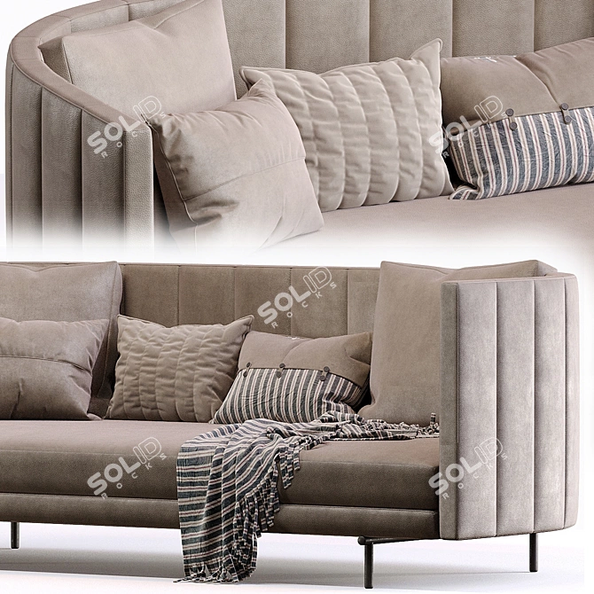 Modern Elegance Torii Sofa: Minotti 3D model image 2