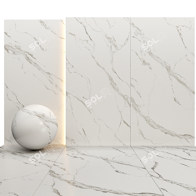 Premium Marble Texture Set 08 3D model image 4