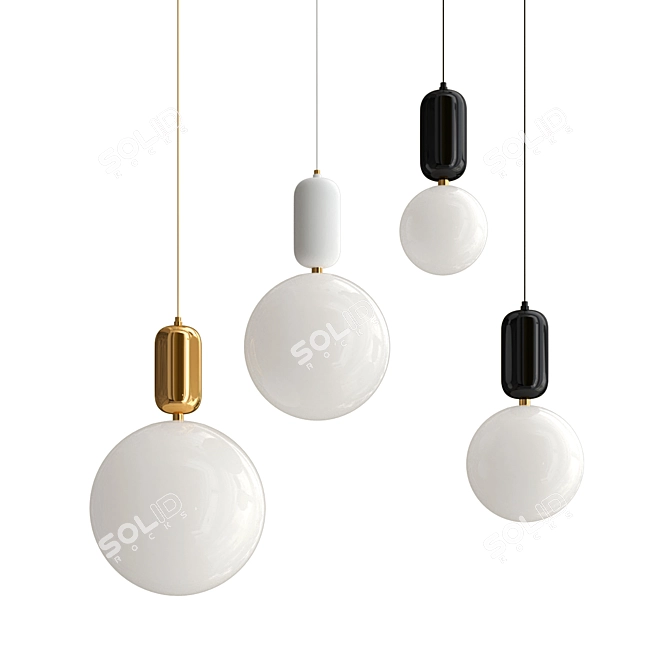 Designer Pendant Light Fixture by Jaimy Hayon 3D model image 1