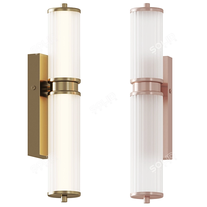 Elegant Miami Wall Lamp 3D model image 1