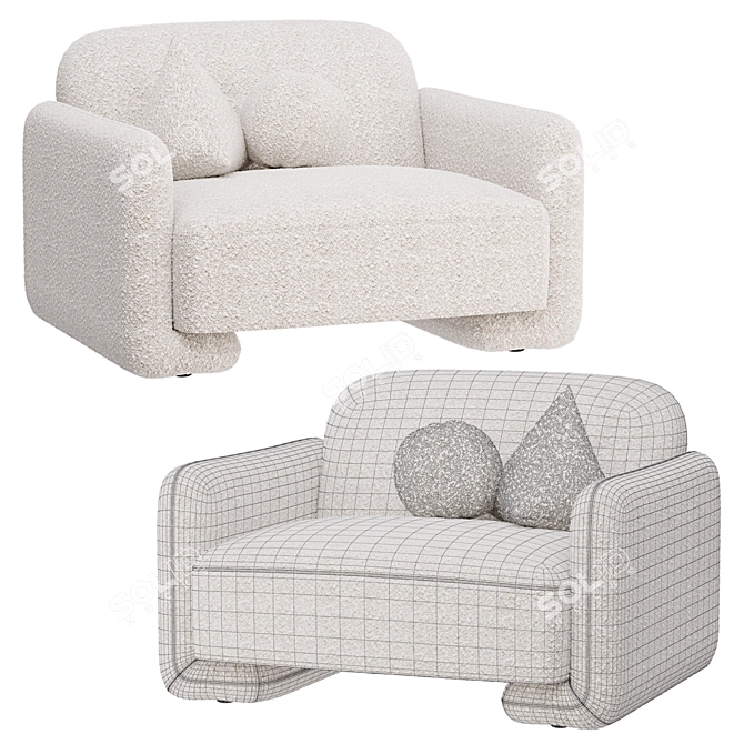 Balzac Paris X LRI Chair: 5 Texture Options 3D model image 6